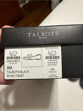 Talbots Black Ryan Twist Women's Loafers
